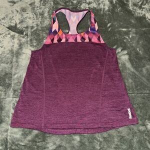 Reebok Speedwick Tank Top Women's M Purple Stretch Training Racerback Athletic